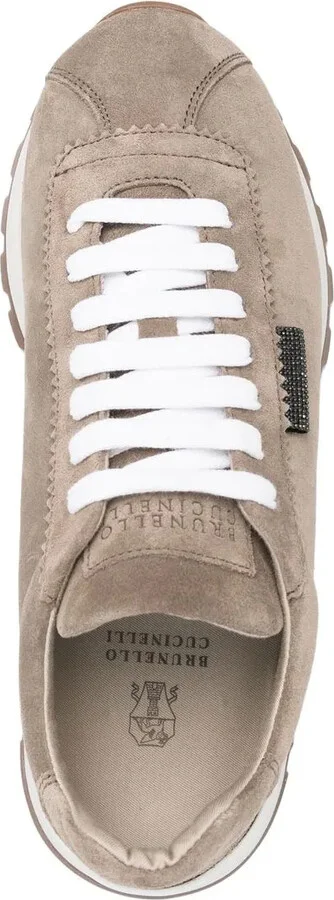 Bead-Detailing Low-Top Sneakers - Image 4