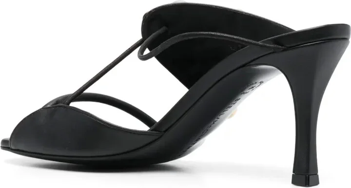 Bead-Embellished 90mm Artificial-Leather Sandals - Image 3