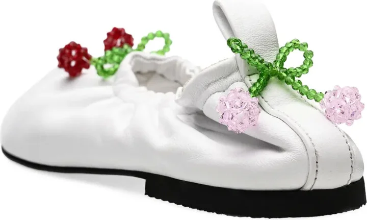 Bead-Embellished Ballet Flats - Image 3