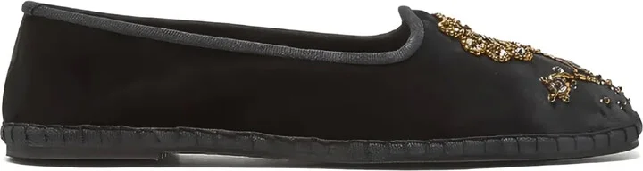 Bead-Embellished Ballet Flats