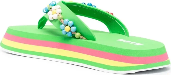 Bead-Embellished Flip Flops - Image 3
