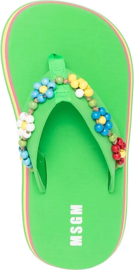 Bead-Embellished Flip Flops - Image 4