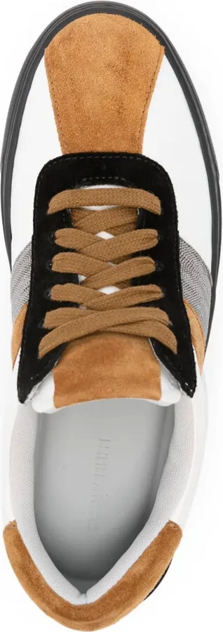 Bead-Embellished Lace-Up Sneakers - Image 4