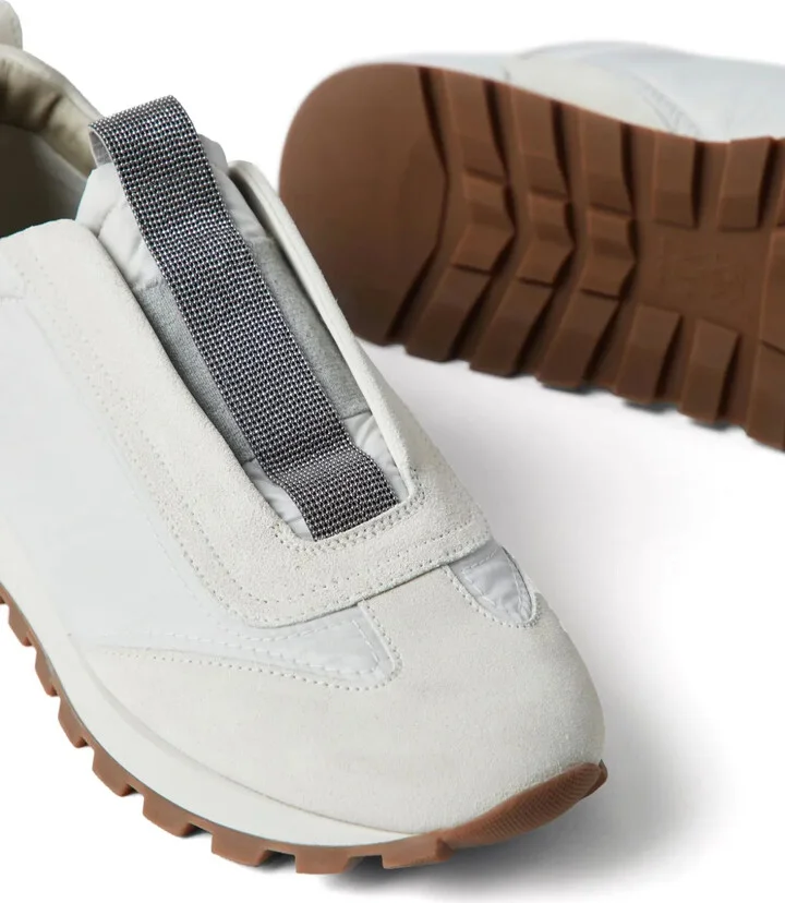 Bead-Embellished Low Top Sneakers - Image 4