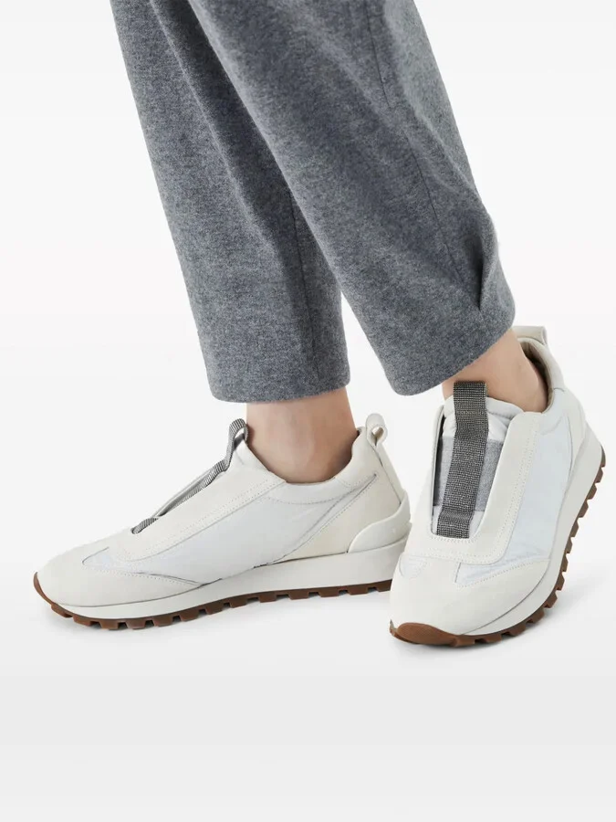 Bead-Embellished Low Top Sneakers - Image 5