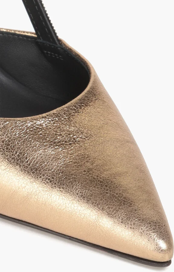 Bead-embellished mirrored-leather pumps - Image 4