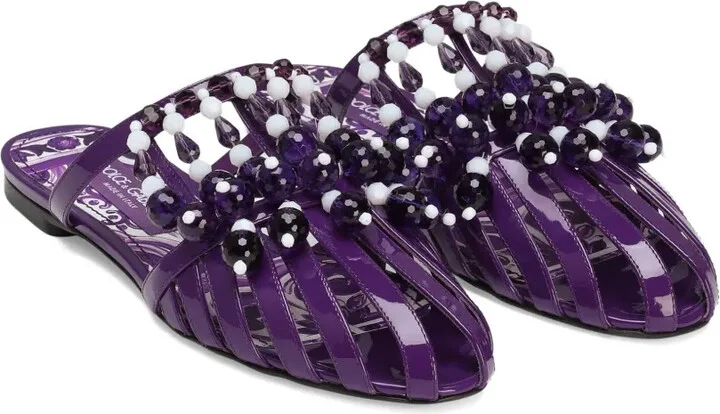 Bead-Embellished Mules - Image 2
