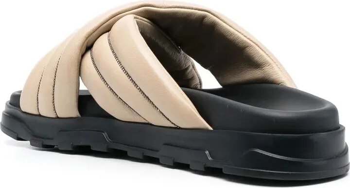 Bead-Embellished Padded Slides - Image 3