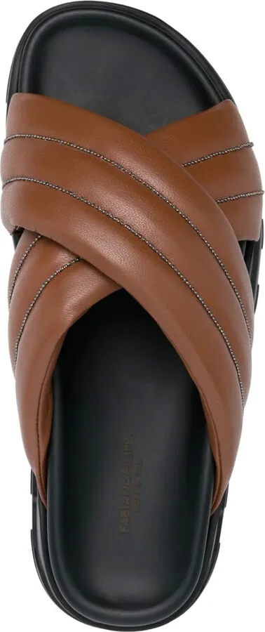 Bead-Embellished Padded Slides - Image 4