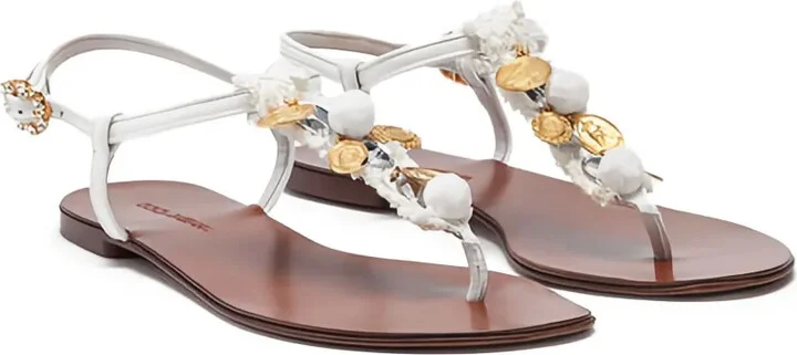 Bead-Embellished Sandals - Image 2