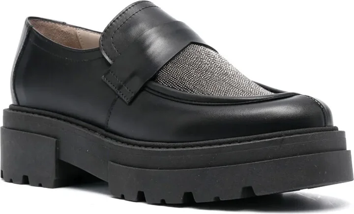 Bead-Embellished Slip-On Loafers - Image 2