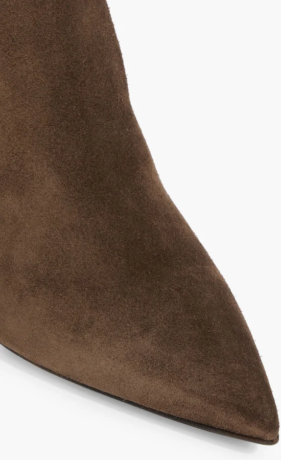 Bead-embellished suede ankle boots - Image 4