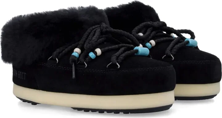 Bead-Embellished Suede Mules - Image 2