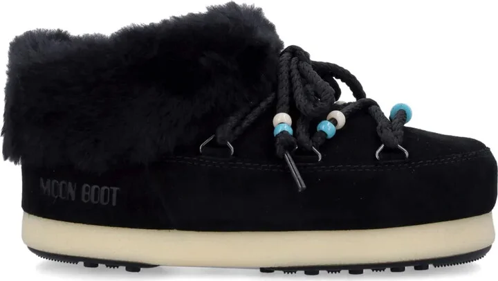 Bead-Embellished Suede Mules