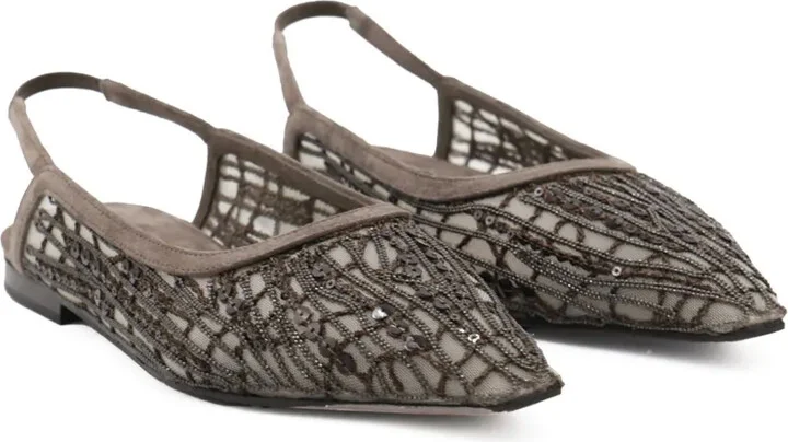 Beaded Ballerina Pumps - Image 2