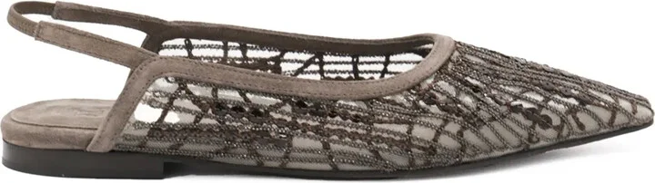 Beaded Ballerina Pumps
