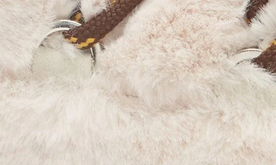 Beaded Faux Fur Clog - Image 7