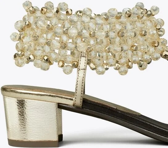 Beaded Heeled Sandal - Image 4