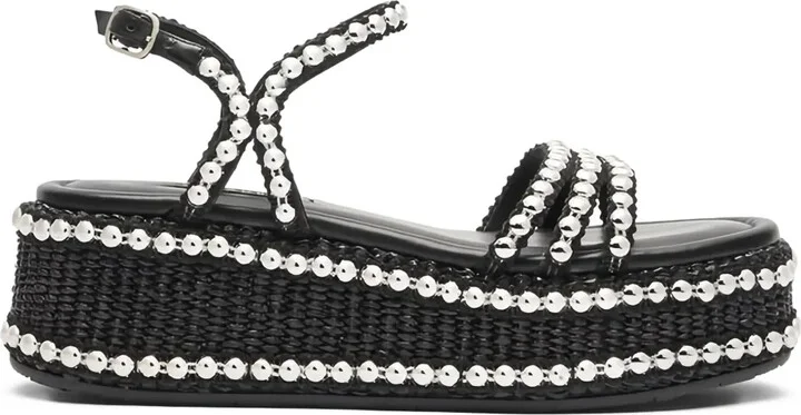Beaded Heeled Sandals