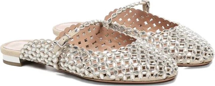 Beaded Open-Toe Mules - Image 2