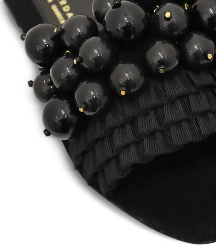 Beaded Ruffled-Detail Sandals - Image 2