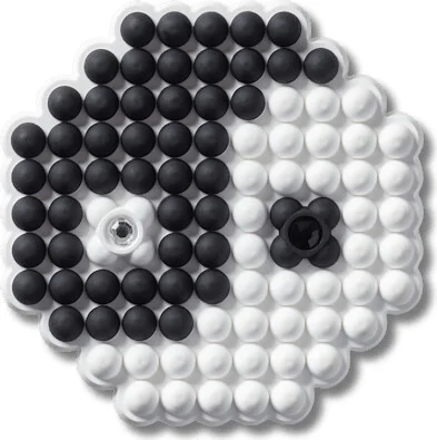 Beaded Ying and Yang