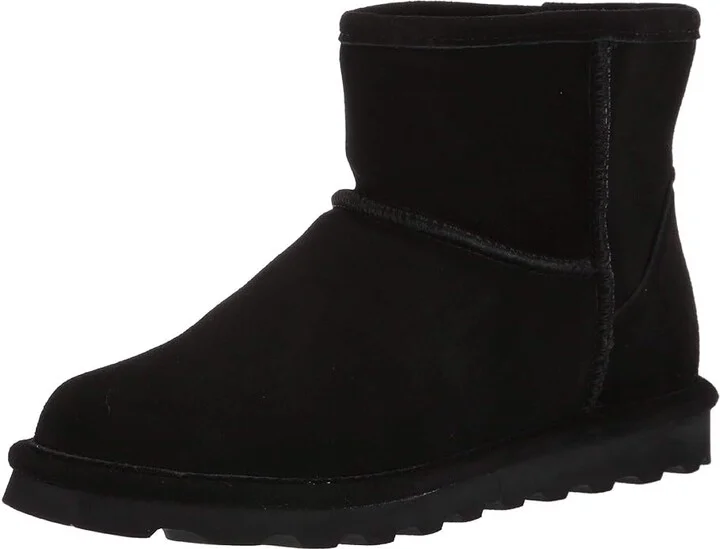 Bearpaw Alyssa Women's Shoes Black : 5 M, Suede - Image 4