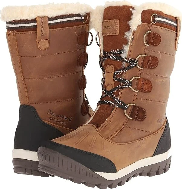 Bearpaw Desdemona Women's Boots Hickory : 10 M, Leather