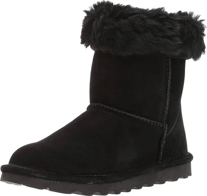 Bearpaw Elle Short Women's Shoes Black : 5 M, Suede - Image 2