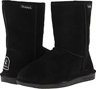 Bearpaw Emma Short Black Suede 10 M