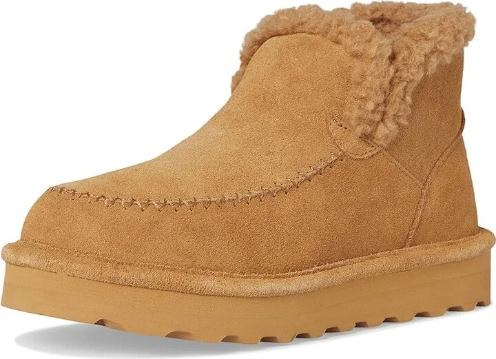 Bearpaw Maeve Platform Lo Women's Shoes Iced Coffee Solid : 5 M, Suede - Image 5