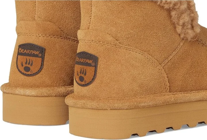Bearpaw Maeve Platform Lo Women's Shoes Iced Coffee Solid : 5 M, Suede - Image 7