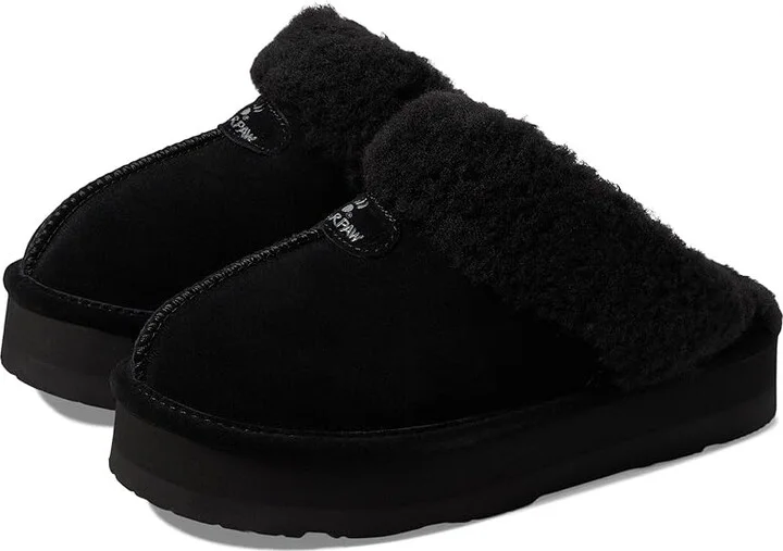 Bearpaw Retro Loki Women's Shoes Black/Black : 5 M, Leather