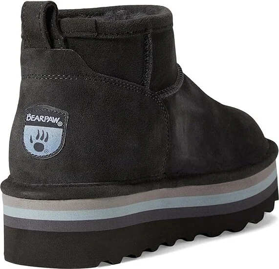 Bearpaw Retro Shorty Women's Shoes Graphite : 5 M, Suede - Image 4