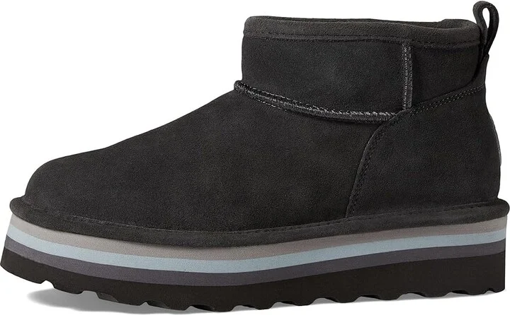 Bearpaw Retro Shorty Women's Shoes Graphite : 5 M, Suede - Image 6