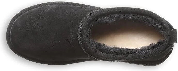 Bearpaw Retro Super Shorty Women's Boots Black : 9 M, Rubber/Suede/Wool - Image 2