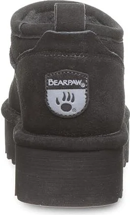 Bearpaw Retro Super Shorty Women's Boots Black : 9 M, Rubber/Suede/Wool - Image 4