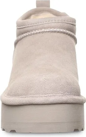 Bearpaw Retro Super Shorty Women's Boots Mushroom : 7 M, Rubber/Suede/Wool - Image 5