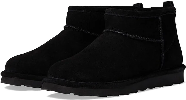 Bearpaw Shorty Women's Shoes Black : 5 M, Leather