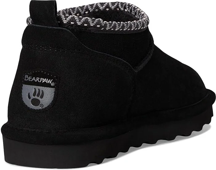 Bearpaw Super Shorty Deco Women's Shoes Black : 5 M, Suede - Image 4