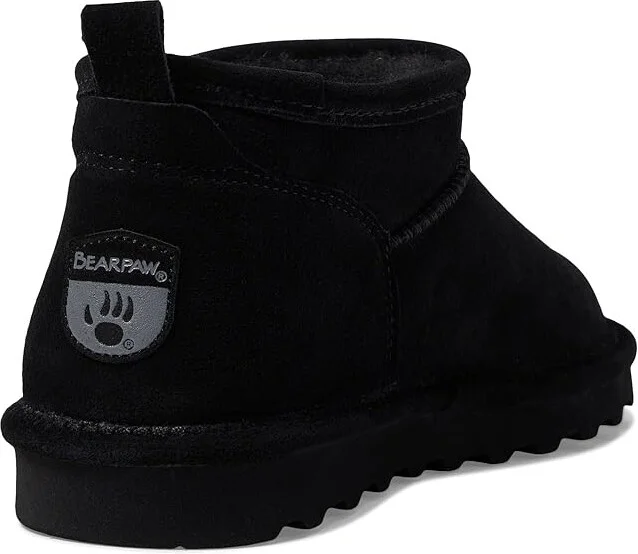 Bearpaw Super Shorty Women's Boots Black : 5 M, Rubber/Shearling/Suede - Image 4