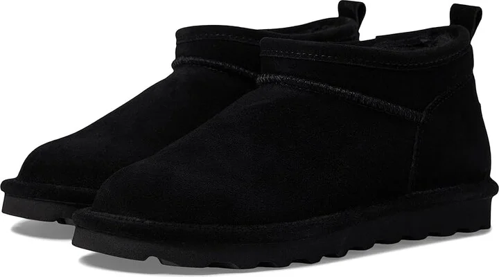 Bearpaw Super Shorty Women's Boots Black : 5 M, Rubber/Shearling/Suede