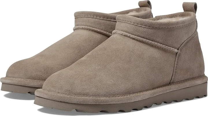 Bearpaw Super Shorty Women's Boots Mushroom : 6 M, Rubber/Shearling/Suede