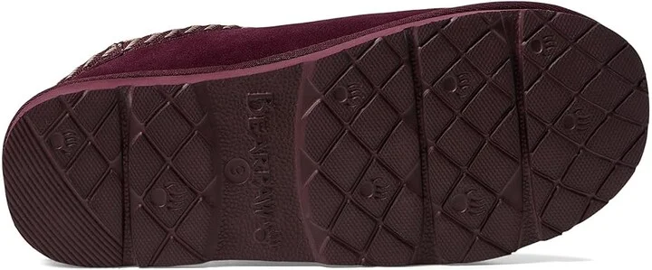 Bearpaw Tabitha Women's Clog Shoes Eggplant : 5 M, Leather - Image 3