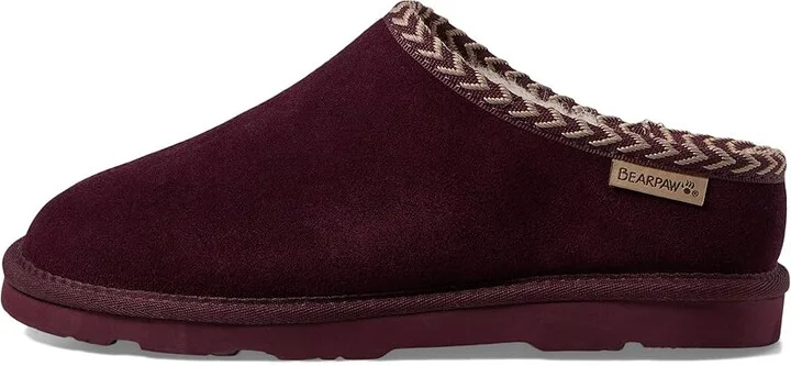 Bearpaw Tabitha Women's Clog Shoes Eggplant : 5 M, Leather - Image 5