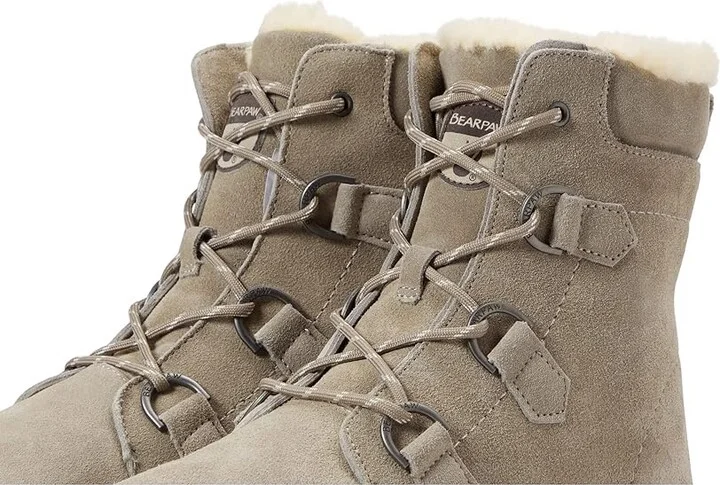 Bearpaw Tyra Women's Shoes Stone : 5 M, Suede - Image 5