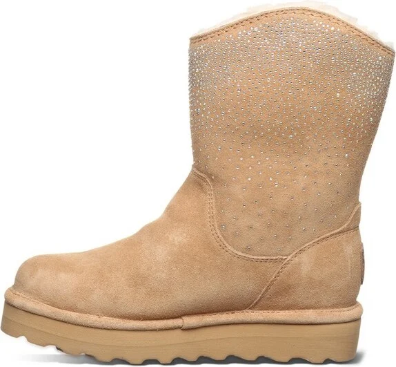 Bearpaw Women's GLAM PLATFORM LO Boots | Iced Coffee Solid | Size - Image 2