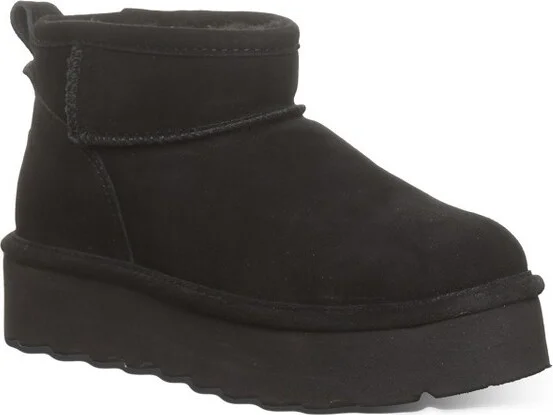 Bearpaw Women's RETRO SHORTY Boots | Iced Coffee Solid | Size