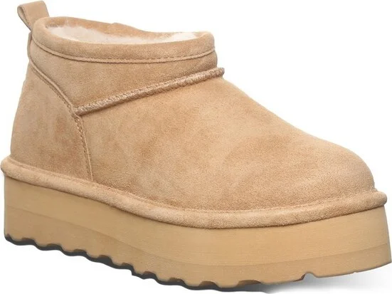 Bearpaw Women's RETRO SUPER SHORTY Boots | Iced Coffee | Size