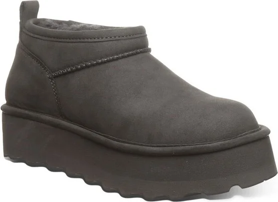 Bearpaw Women's RETRO SUPER SHORTY VEGAN Boots | Carbon | Size
